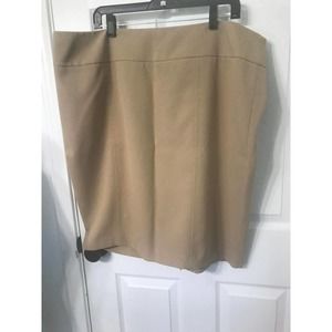 Lane Bryant Women's   Straight Pencil Light Brown Skirt, Size 22